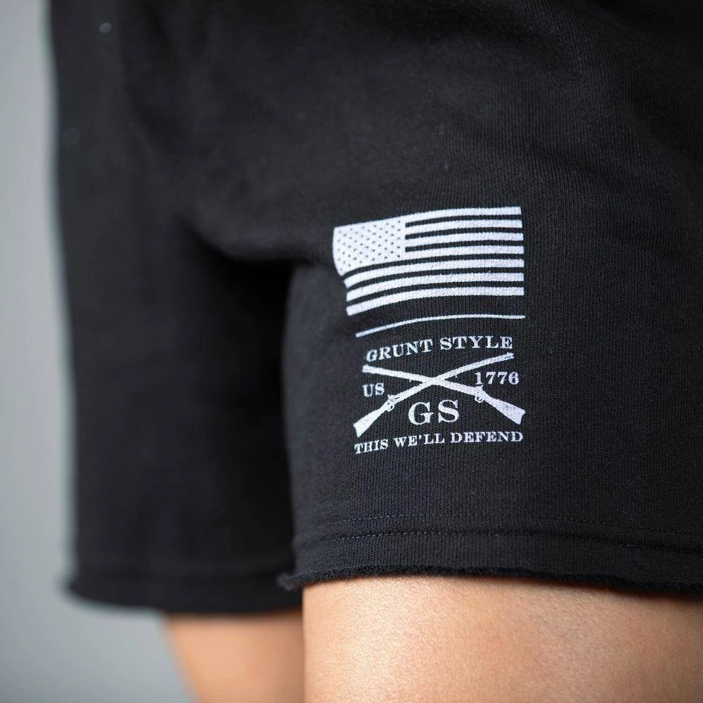 Women's R&R Fleece Shorts - Black - Image 3