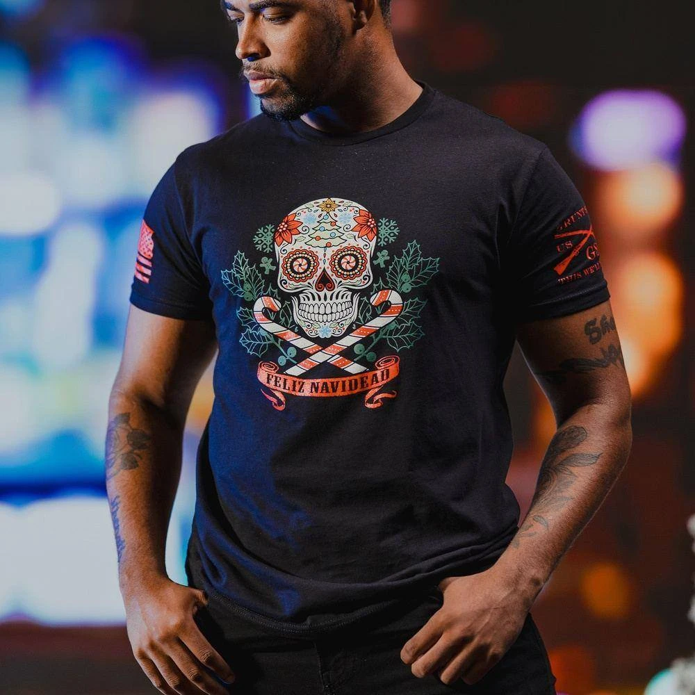 Feliz Navidead T-Shirt - Black - Image 4