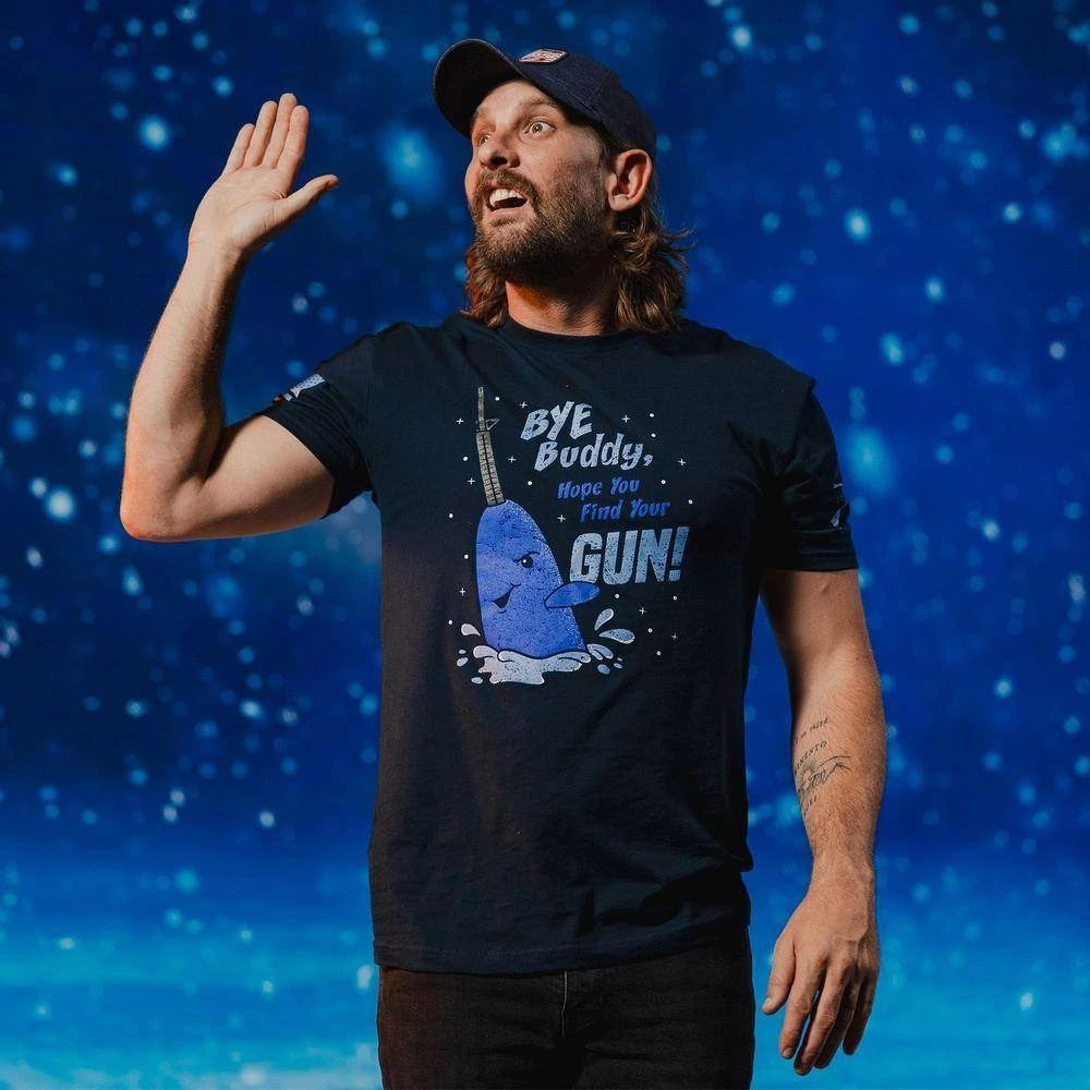 Bye Buddy T-Shirt - Midnight Navy - Image 3