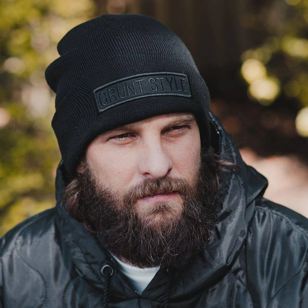 Accessories Name Tape Black Cuffed Beanie - Image 5