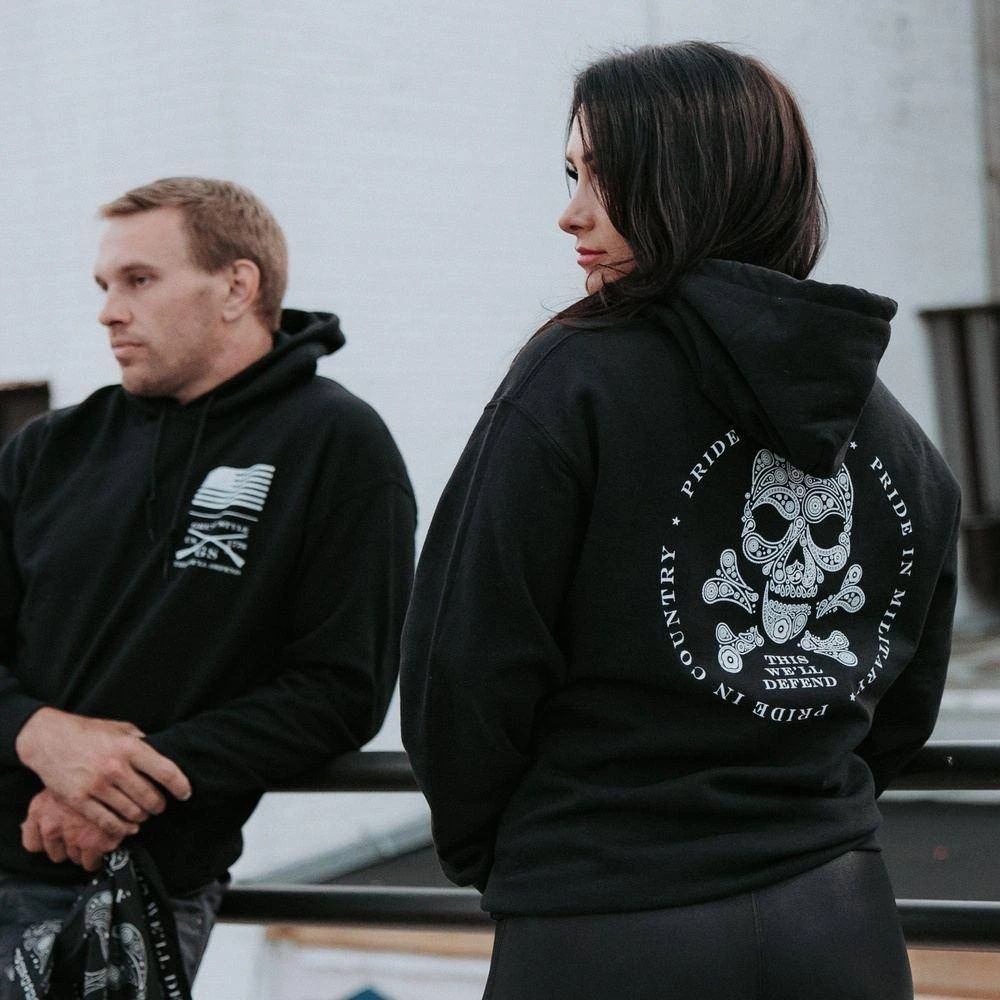 Death Paisley Hoodie - Black - Image 5