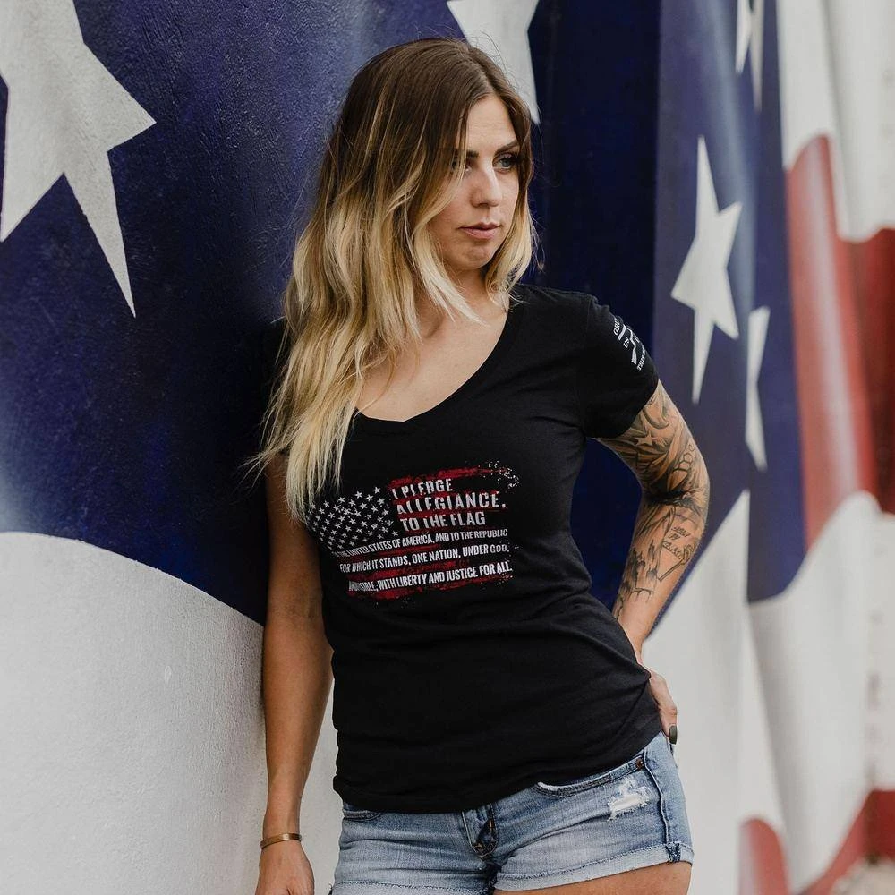 Women's Pledge V-Neck - Black - Image 4