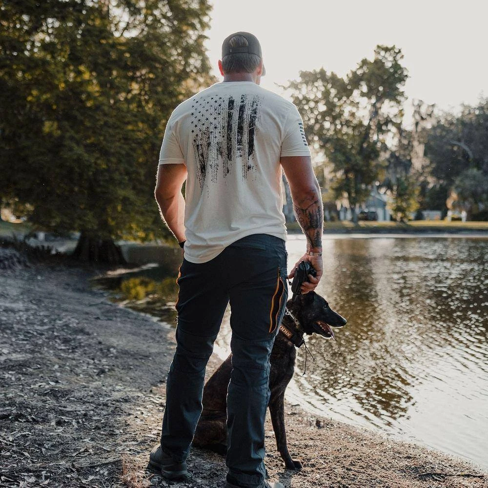 1776 Flag T-Shirt - White - Image 2