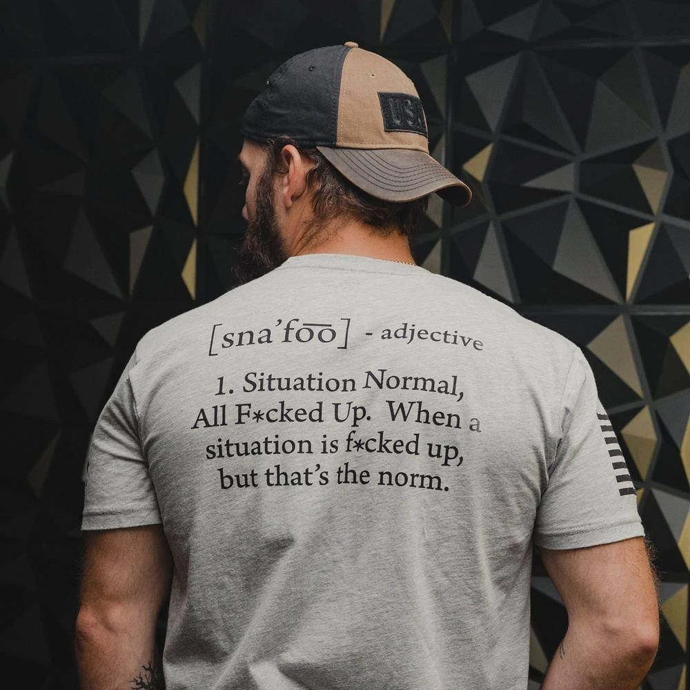 SNAFU T-Shirt - Heather Gray - Image 4