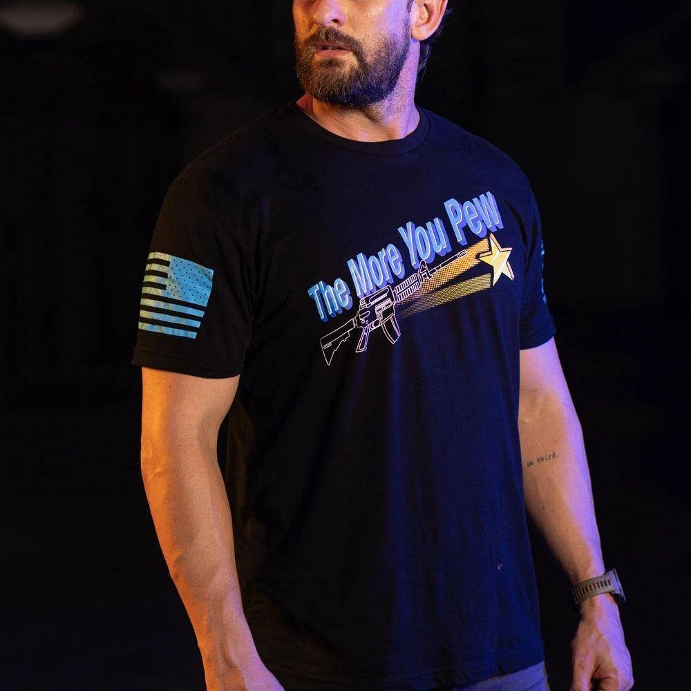 The More You Pew T-Shirt - Black - Image 3