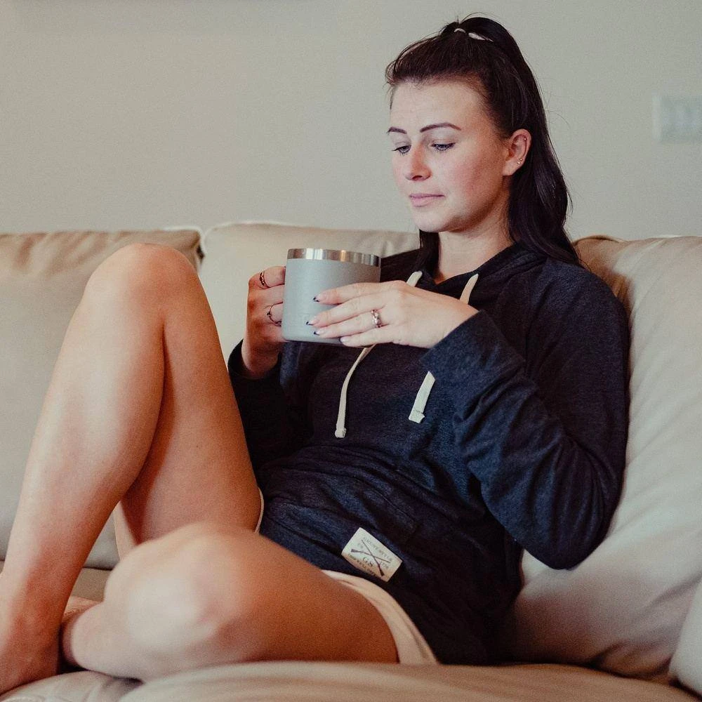 Hangover Hoodie - Heather Black - Image 3