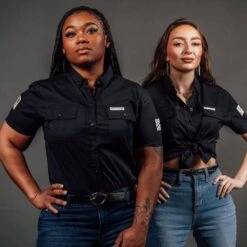 Women's Garage Button Down - Black