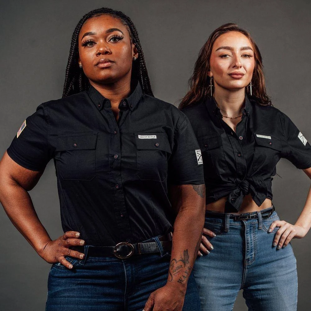 Women's Garage Button Down - Black