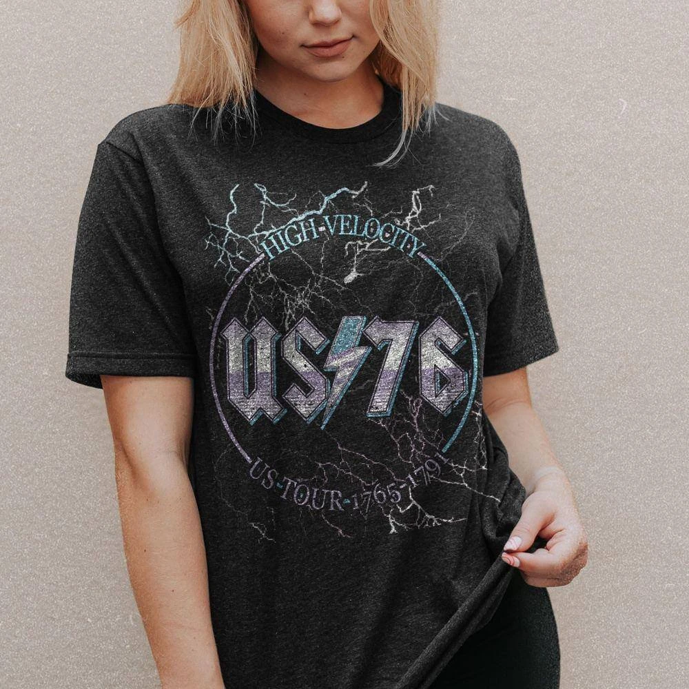 Women's US76 Boyfriend Fit T-Shirt - Vintage Black - Image 4