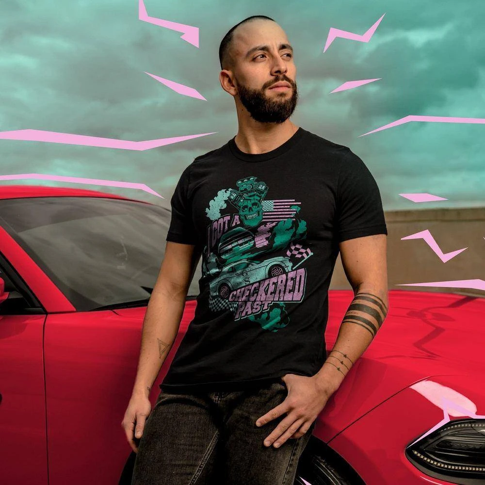 Checkered Past T-Shirt - Black - Image 4