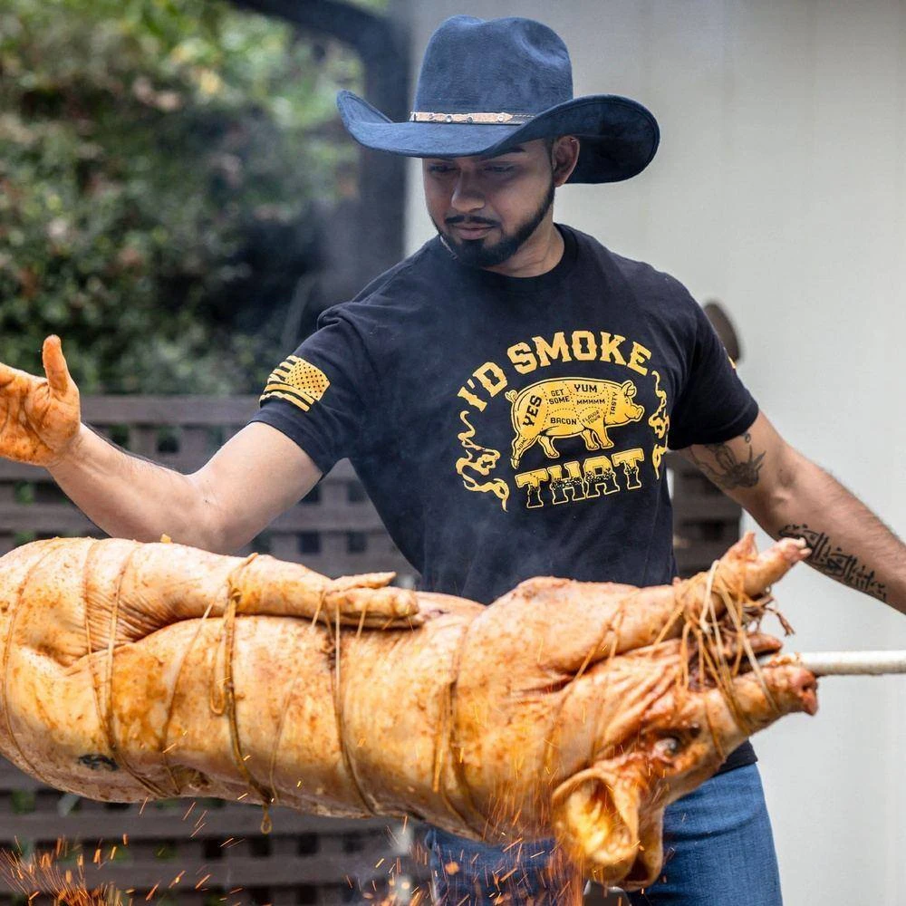 I'd Smoke That T-Shirt - Black - Image 5