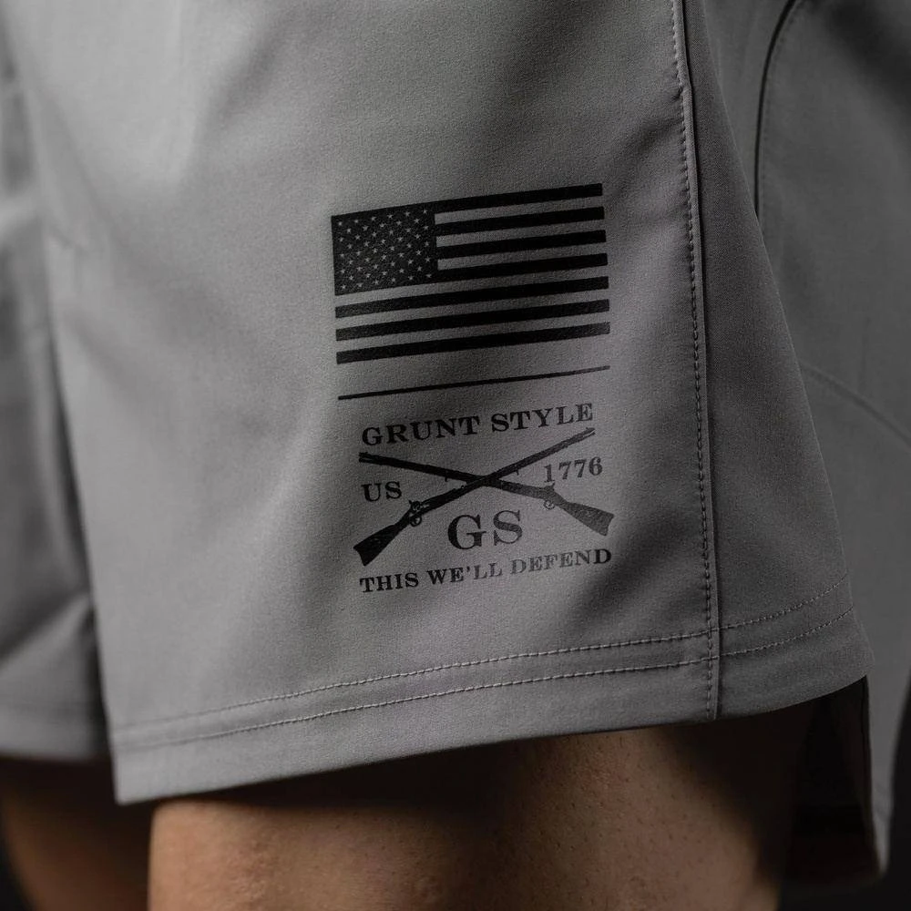 Men's Training Shorts - Gray - Image 2