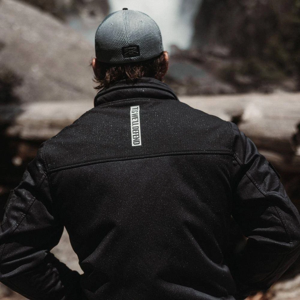 Men's Mission Ready Soft Shell Jacket - Black - Image 3