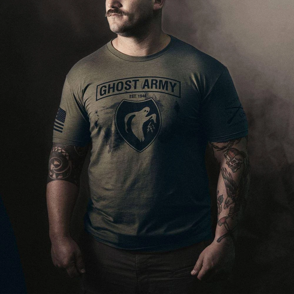 Ghost Army T-Shirt - Military Green - Image 2