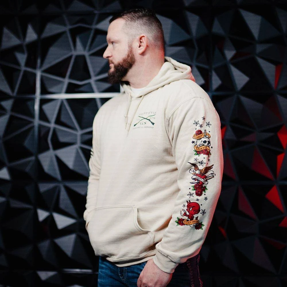 Freedom Ink Hoodie - Sand - Image 2