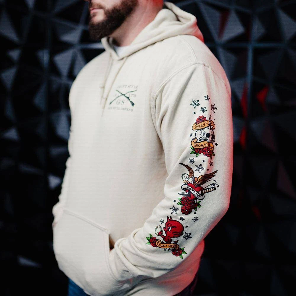 Freedom Ink Hoodie - Sand - Image 4