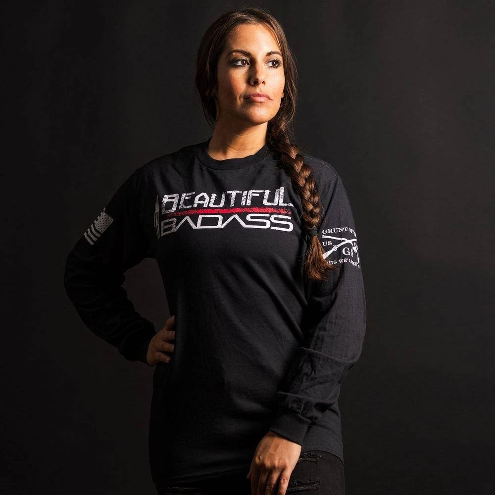 Women's Beautiful Badass Long Sleeve - Black - Image 3