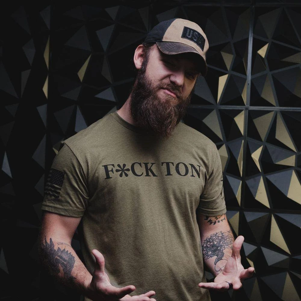 F*ck Ton T-Shirt - Military Green - Image 4