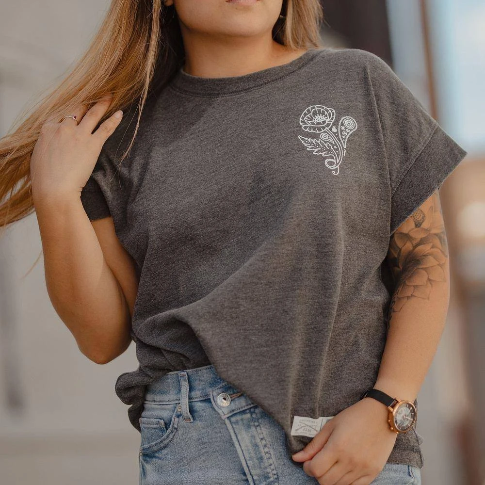 Women's Death Paisley Vintage Fit T-Shirt - Washed Black - Image 3