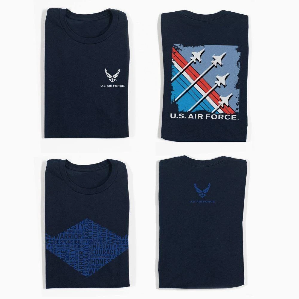 USAF - Finger-Four Formation T-Shirt - Midnight Navy - Image 2