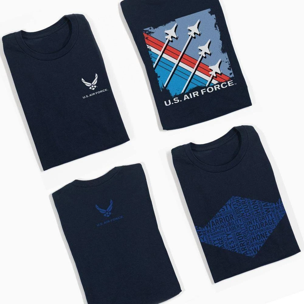 USAF - Finger-Four Formation T-Shirt - Midnight Navy - Image 3