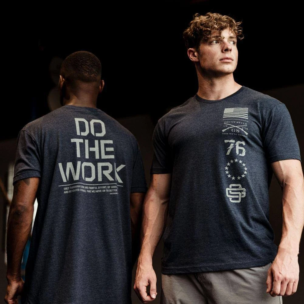 Do The Work T-Shirt - Midnight Navy - Image 2