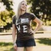 Women'sLove Of Country T-Shirt - Woodland Camo
