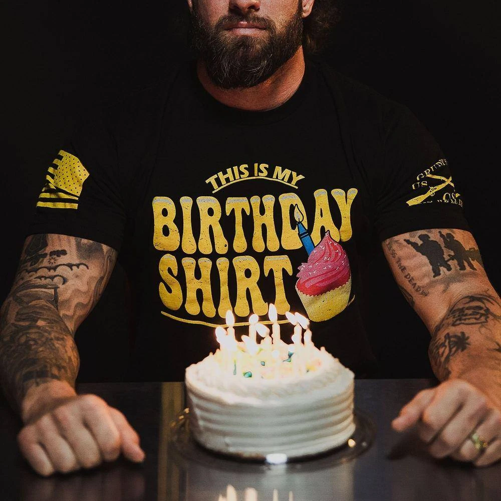 This Is My Birthday Shirt T-Shirt - Black - Image 3