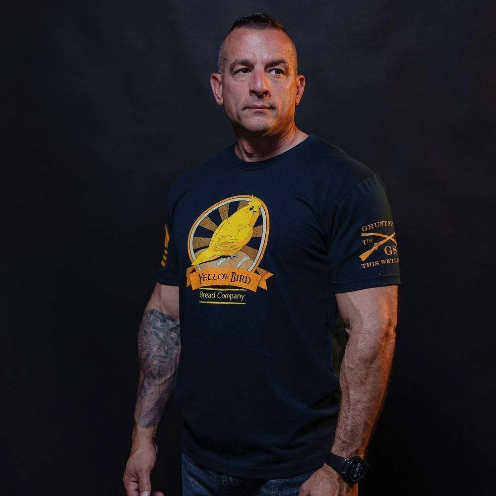 Yellow Bird Bread Company T-Shirt - Midnight Navy - Image 5