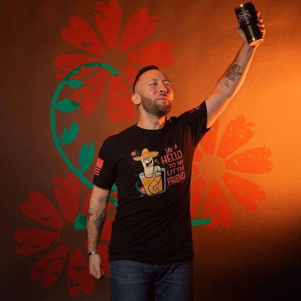 Little Friend T-Shirt - Black - Image 2