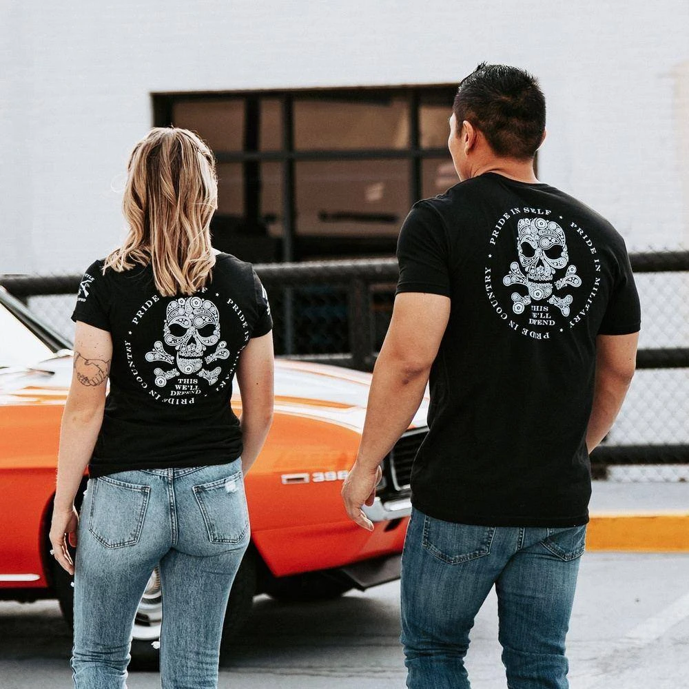 Death Paisley T-Shirt - Black - Image 4