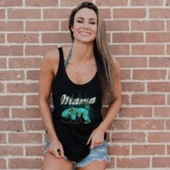 Women's Realtree Xtra® Sea Glass Mama Bear Tank - Black