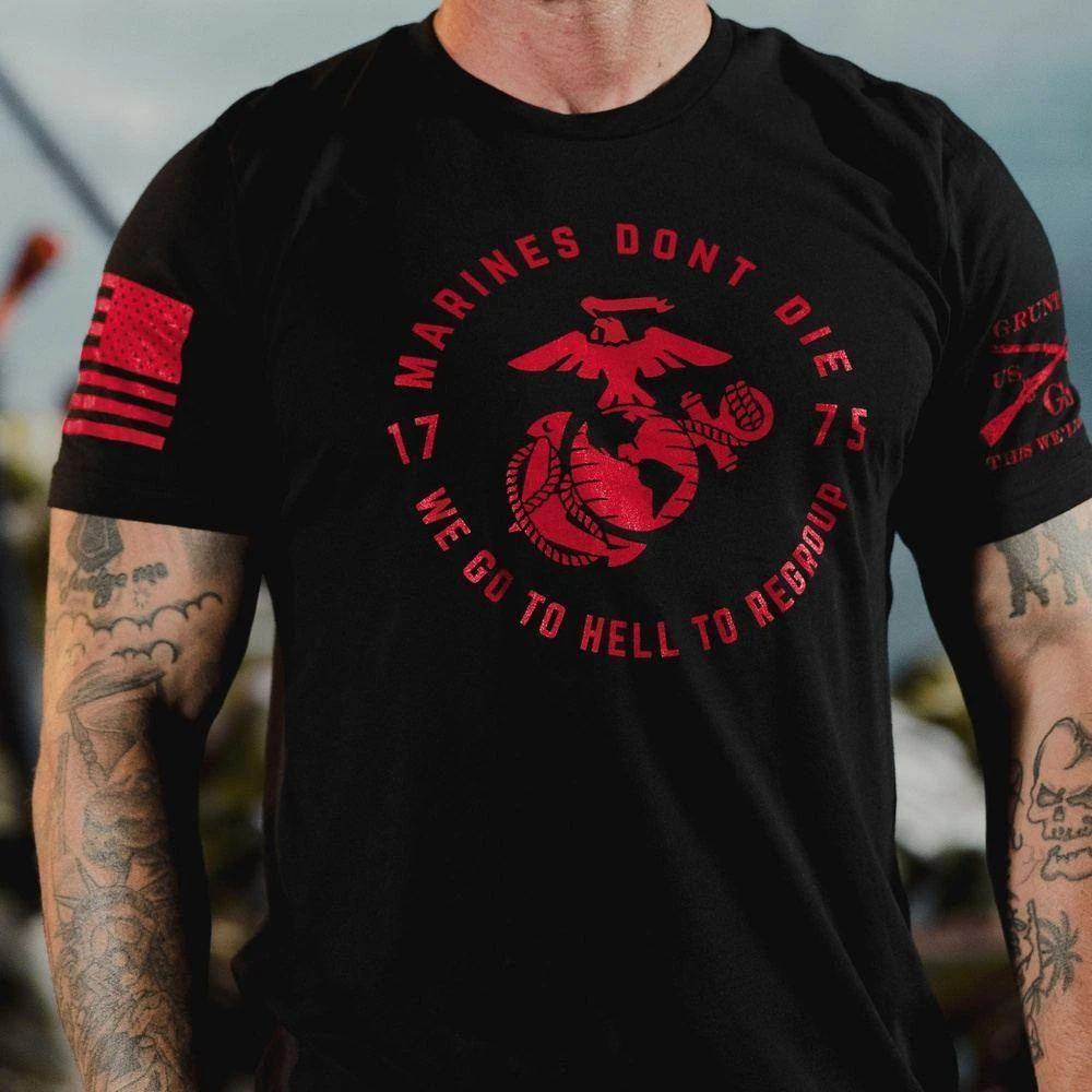 USMC - Regroup T-Shirt - Black - Image 2
