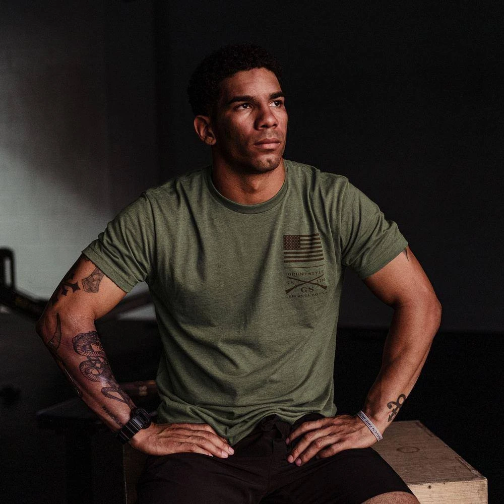 Improvise Adapt Overcome T-Shirt - Military Green - Image 2