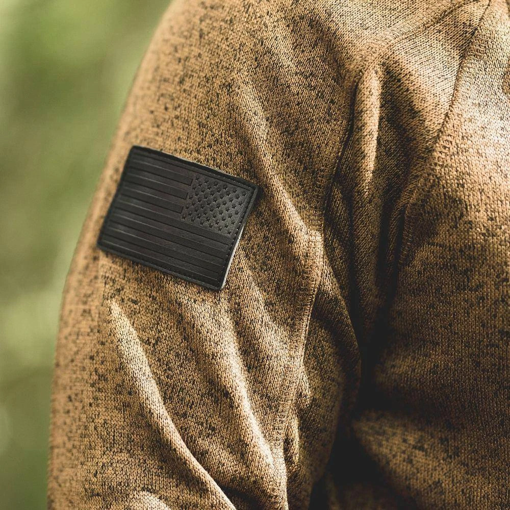 Men's Sweater Jacket - Coyote - Image 7