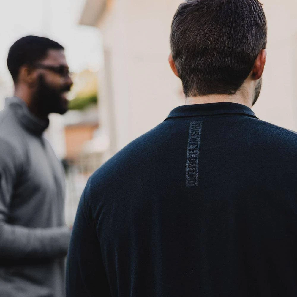 Men's This We'll Defend Triblend 1/4 Zip Pullover - Black - Image 7