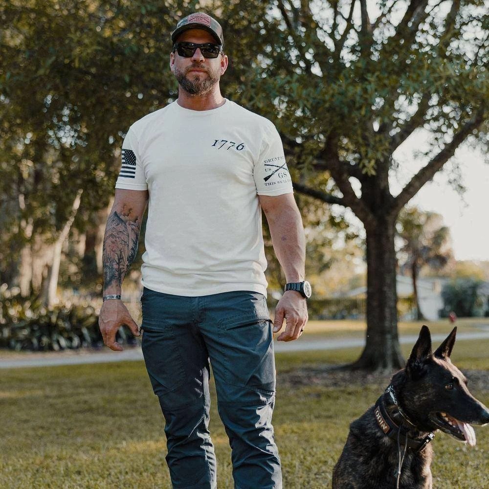 1776 Flag T-Shirt - White - Image 4