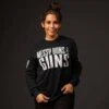 Women's Messy Buns & Guns Long Sleeve - Black