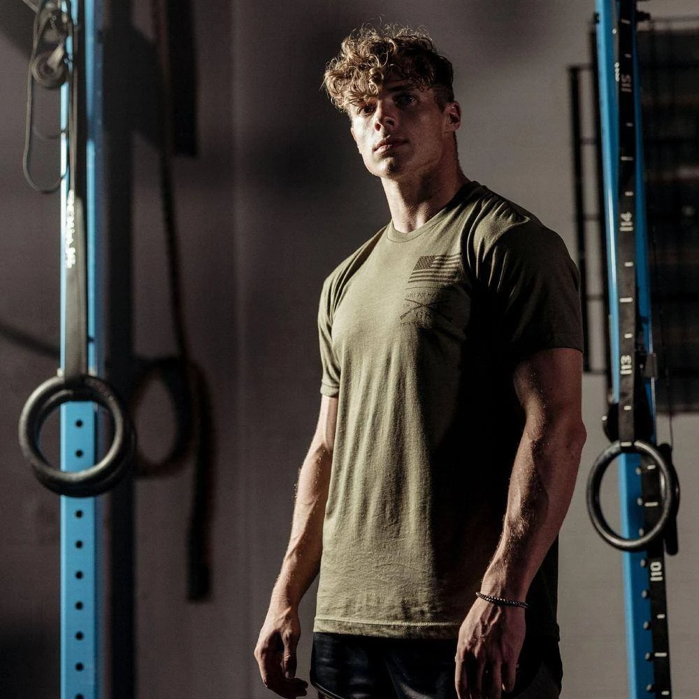 Strength Through Suffering T-Shirt - Military Green - Image 3