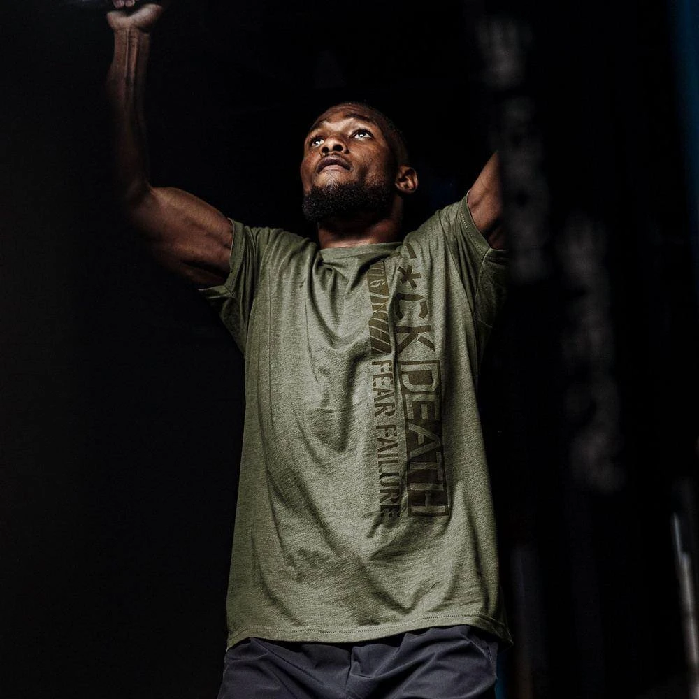 F*ck Death T-Shirt - Military Green - Image 3