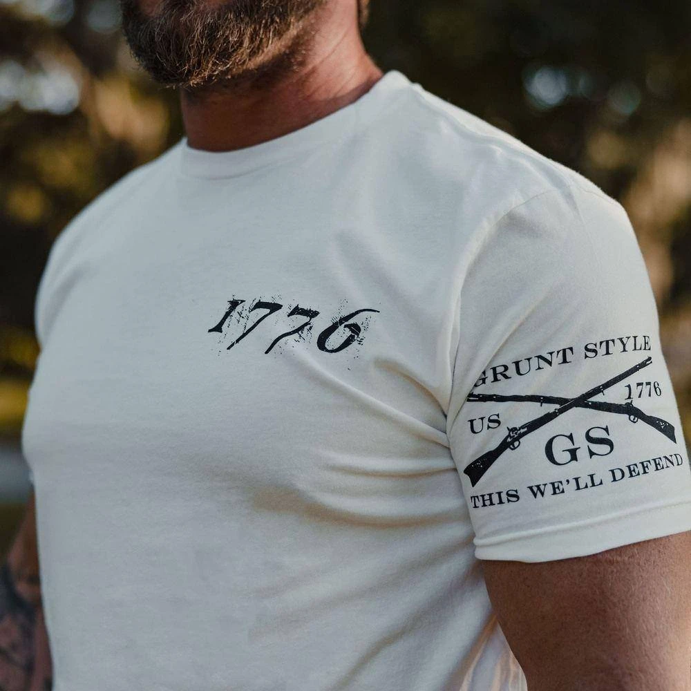 1776 Flag T-Shirt - White - Image 3