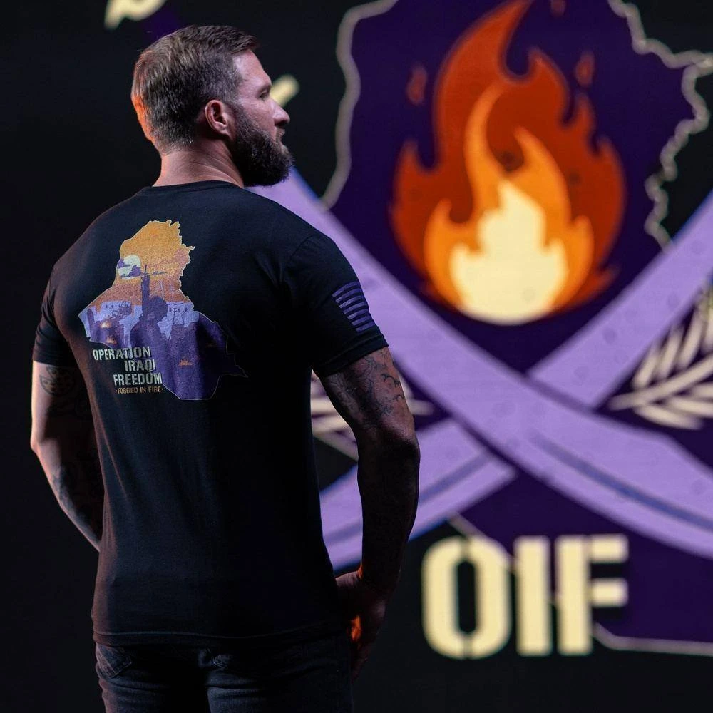 OIF - Forged In Fire T-Shirt - Black - Image 4