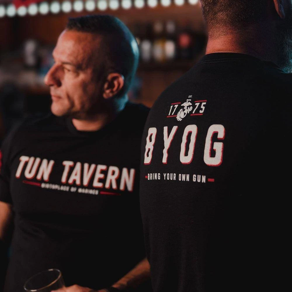 USMC - Tun Tavern - B.Y.O.G. T-Shirt - Black - Image 2