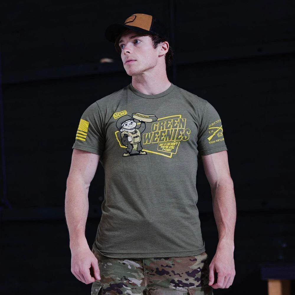 Green Weenies T-Shirt - Military Green - Image 5