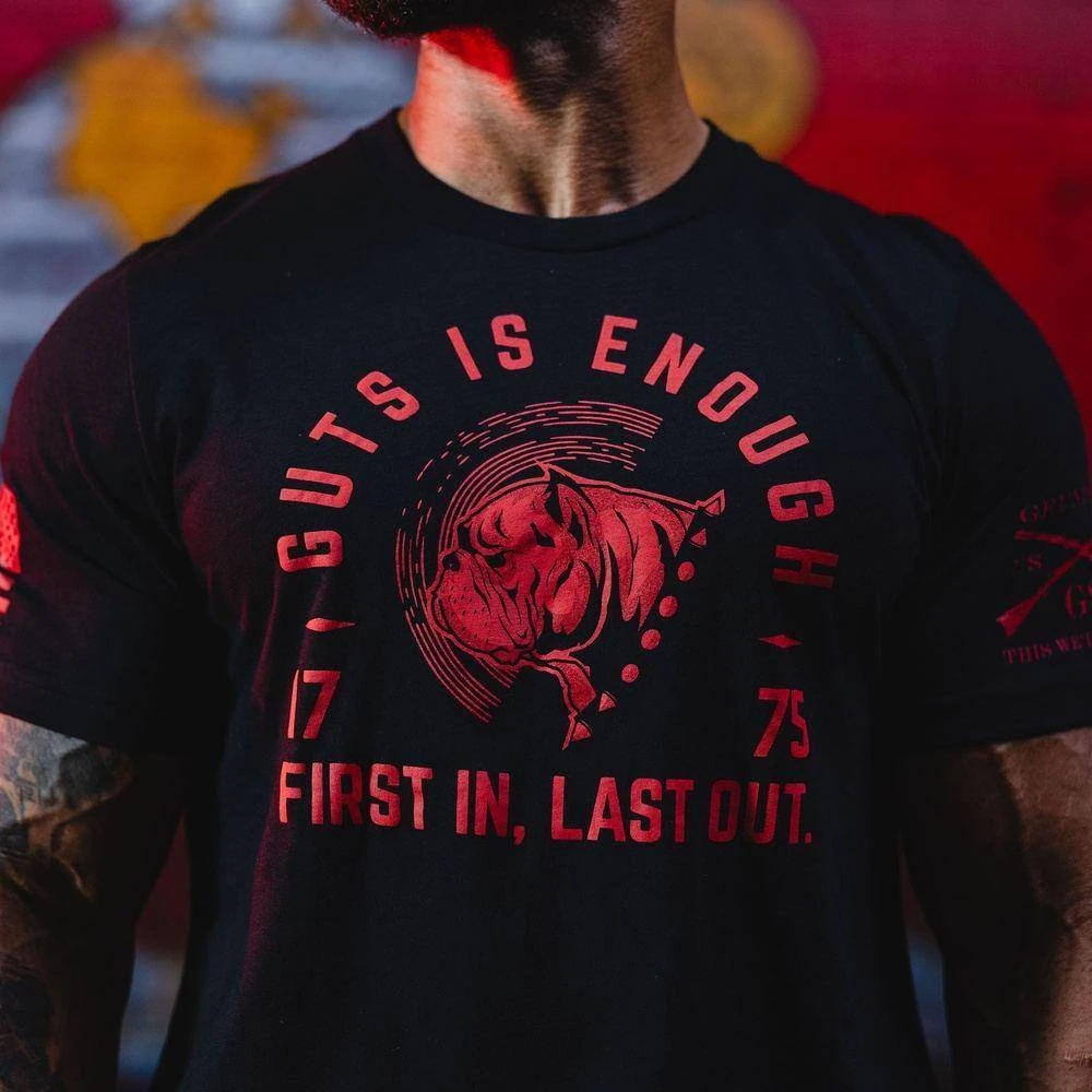 USMC - First In T-Shirt - Black - Image 2