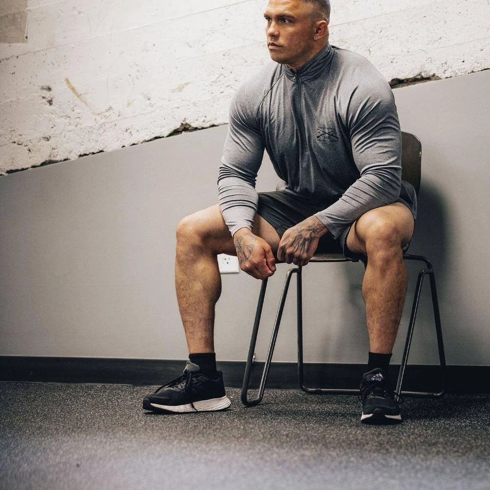 Men's 1/4 Zip - Heather Gray