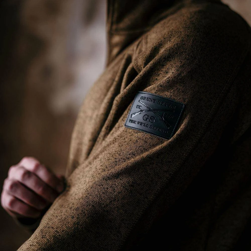 Men's Sweater Jacket - Coyote - Image 8