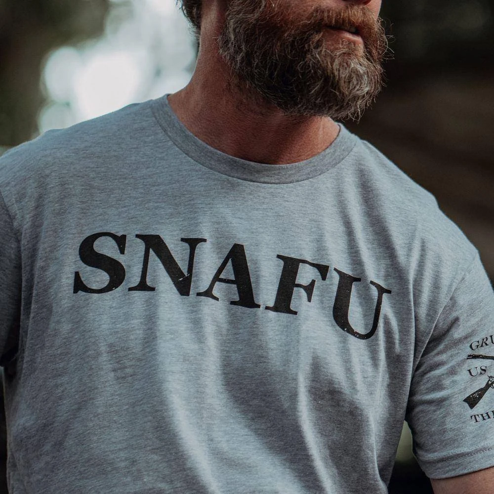 SNAFU T-Shirt - Heather Gray - Image 5