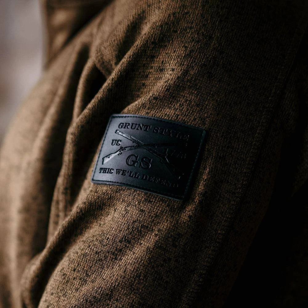 Men's Sweater Jacket - Coyote - Image 9