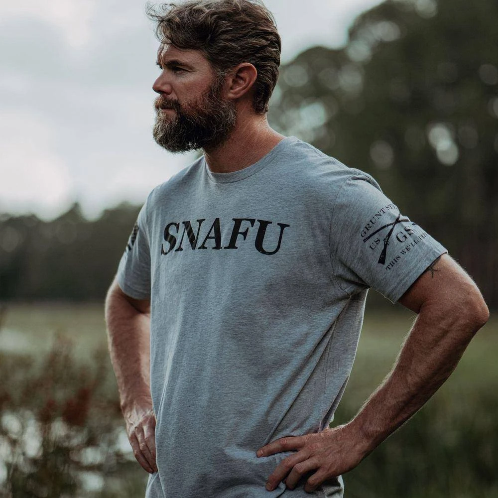 SNAFU T-Shirt - Heather Gray - Image 6